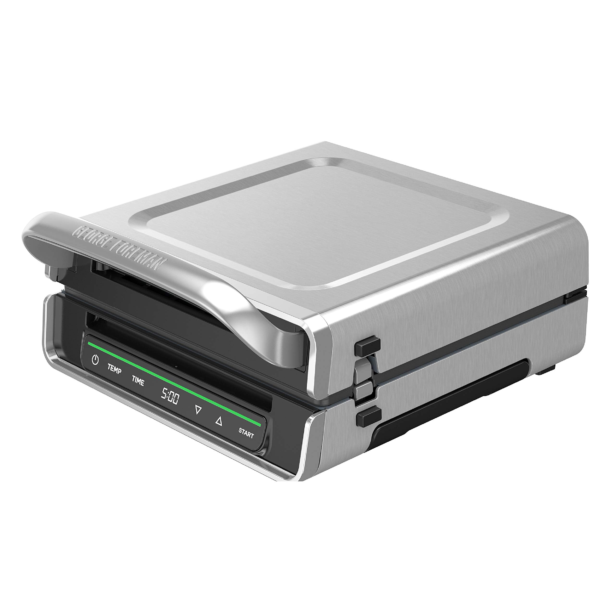 George Foreman Smokeless - Digital Smart Select, Family Size (4-6 Servings) George Foreman